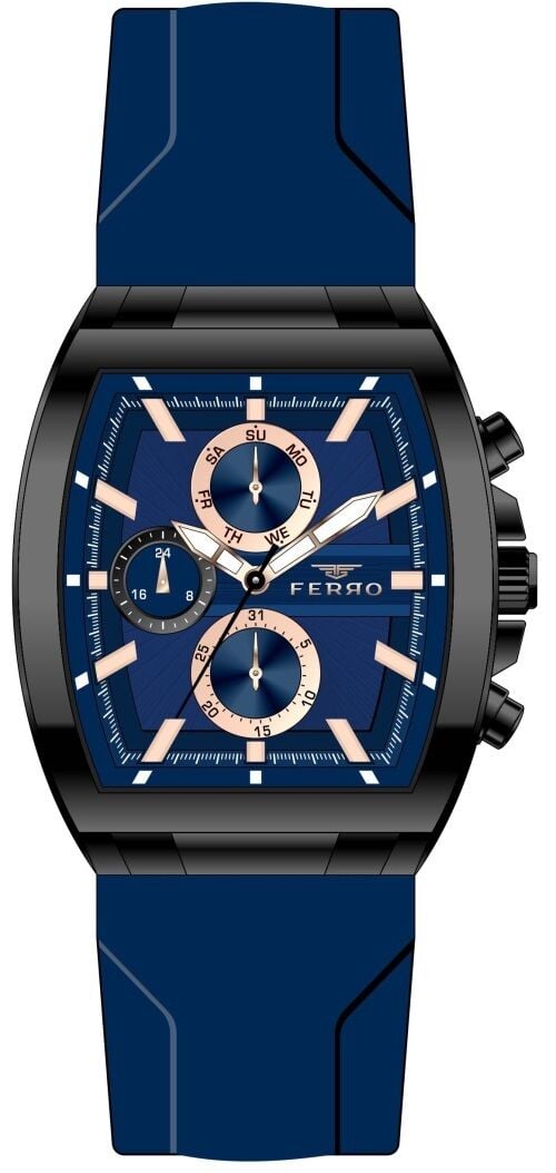 Ferro FM31325D-ZA 44 mm Lacivert Erkek Kol Saati