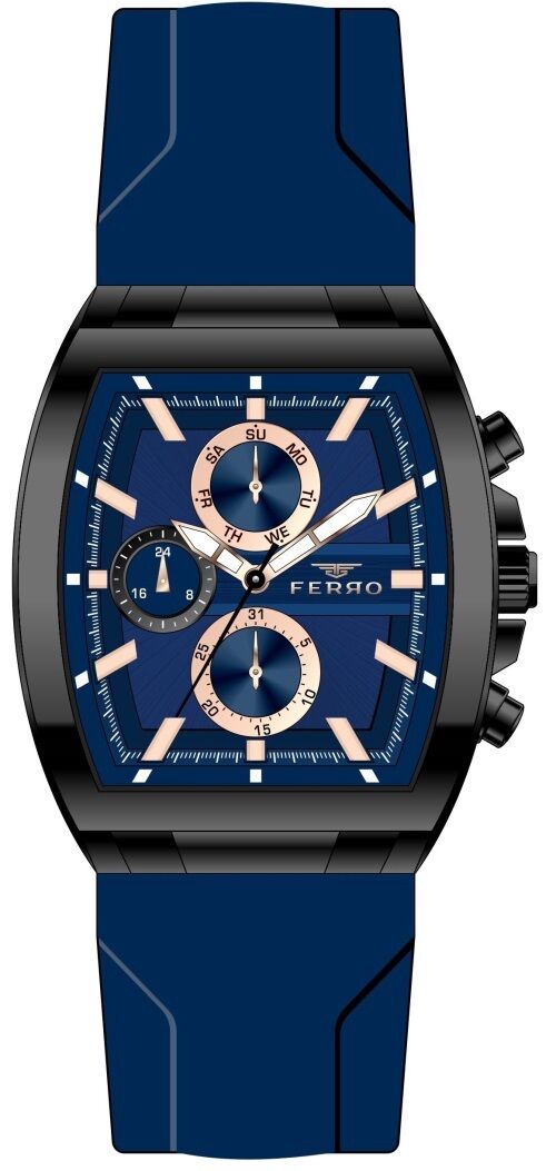 Ferro FM31325D-ZA 44 mm Lacivert Erkek Kol Saati