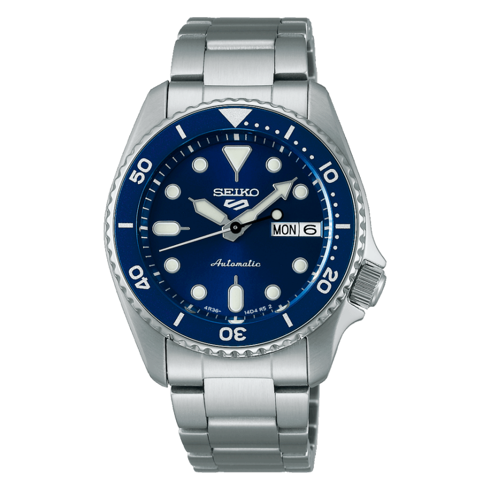 Seiko SRPL77K Kurmalı Otomatik Çelik Gri Lacivert Kadran 10 ATM 38 mm Erkek Kol Saati