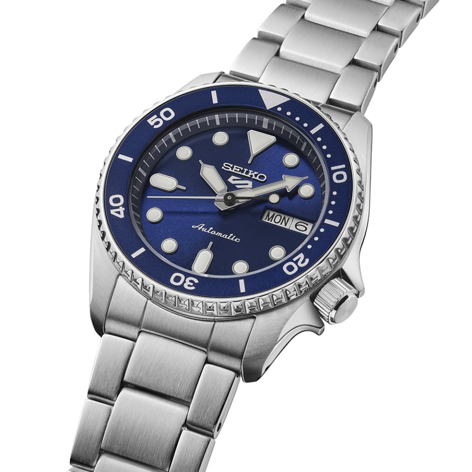 Seiko SRPL77K Kurmalı Otomatik Çelik Gri Lacivert Kadran 10 ATM 38 mm Erkek Kol Saati