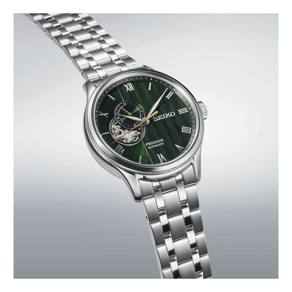 Seiko SSA463J Kurmalı Otomatik Gri Yeşil Kadran Safir 42 mm Erkek Kol Saati