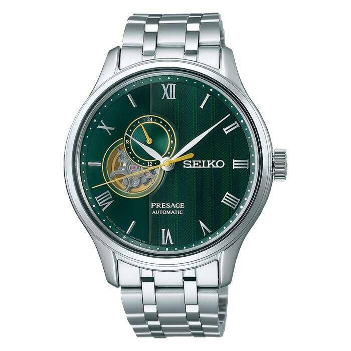 Seiko SSA463J Kurmalı Otomatik Gri Yeşil Kadran Safir 42 mm Erkek Kol Saati