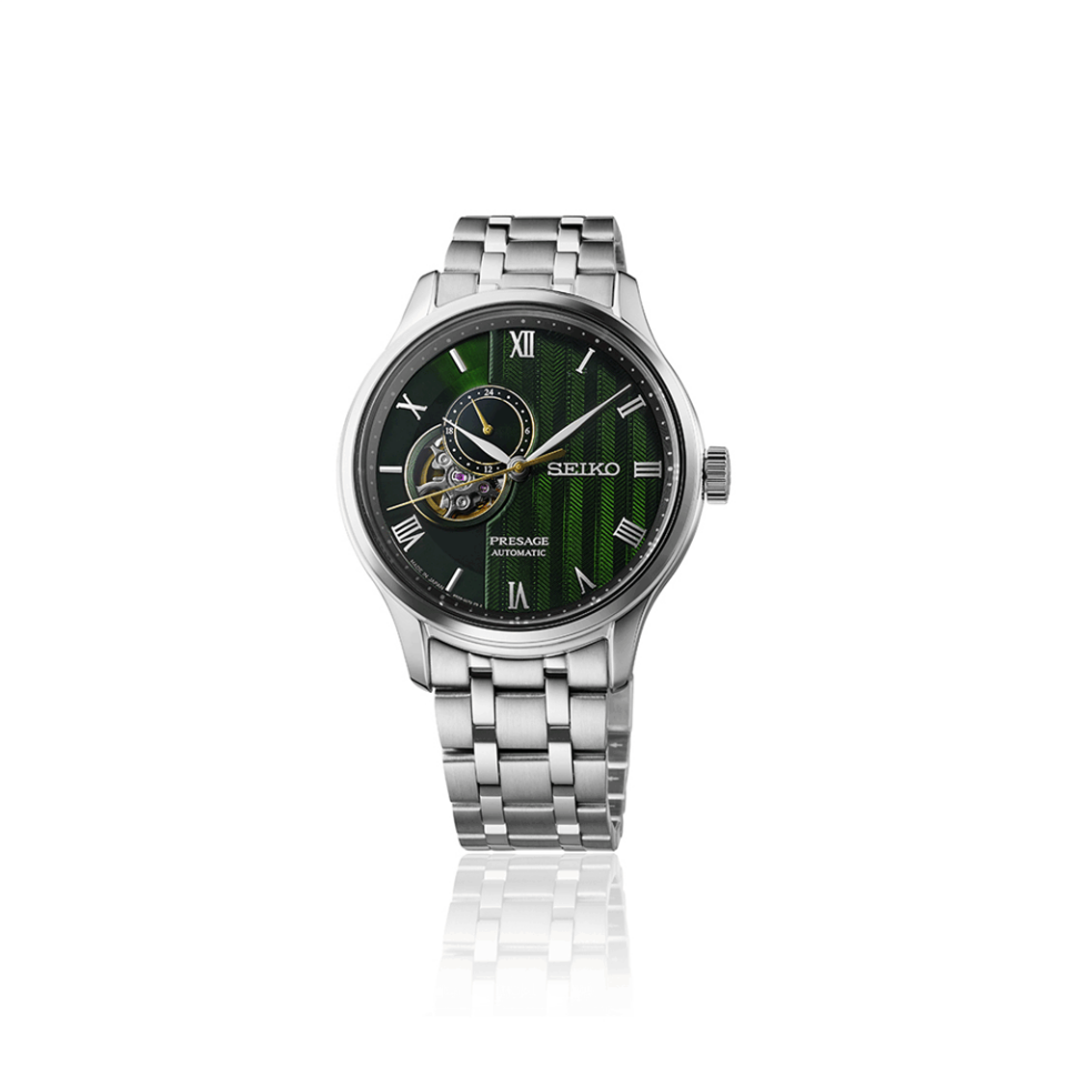 Seiko SSA463J Kurmalı Otomatik Gri Yeşil Kadran Safir 42 mm Erkek Kol Saati