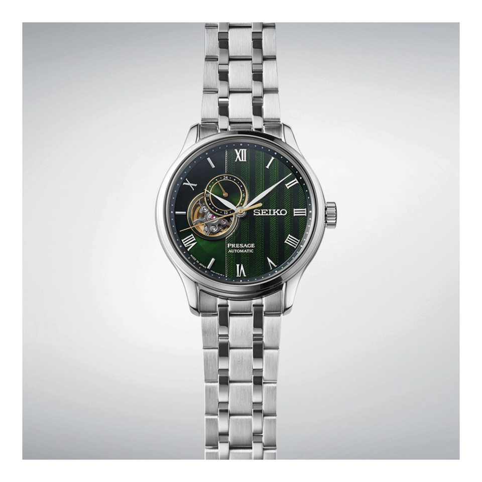 Seiko SSA463J Kurmalı Otomatik Gri Yeşil Kadran Safir 42 mm Erkek Kol Saati