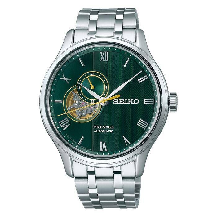 Seiko SSA463J Kurmalı Otomatik Gri Yeşil Kadran Safir 42 mm Erkek Kol Saati