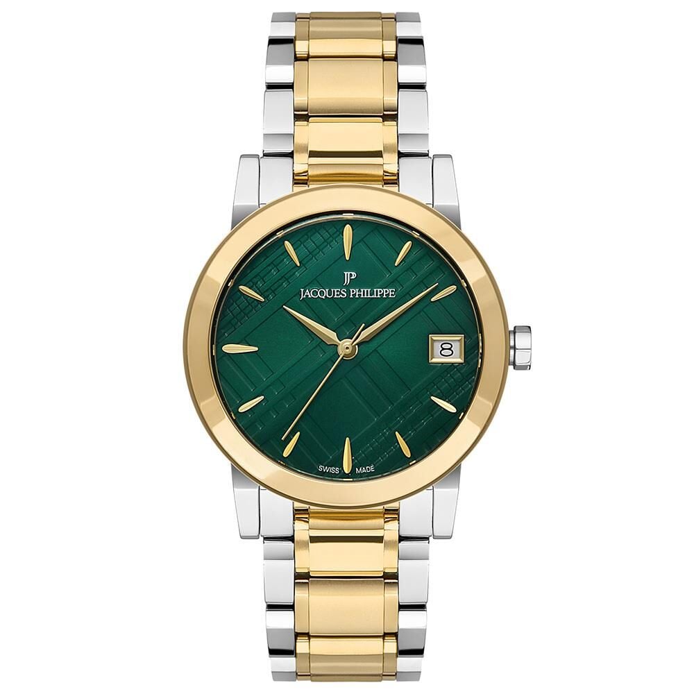 Jacques Philippe JPQLS1673X8 34 mm Altın Rengi / Metalik Gri Kadın Kol Saati