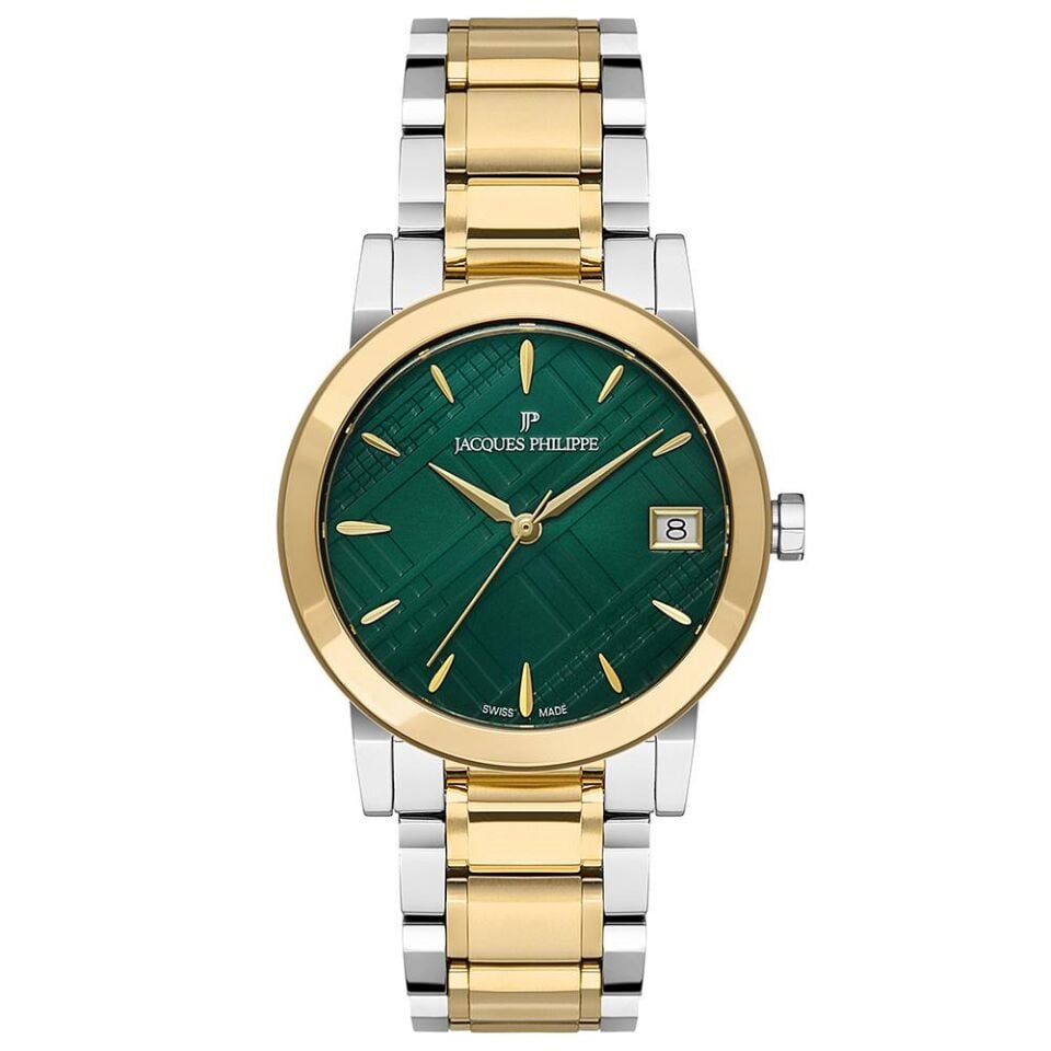 Jacques Philippe JPQLS1673X8 34 mm Altın Rengi / Metalik Gri Kadın Kol Saati