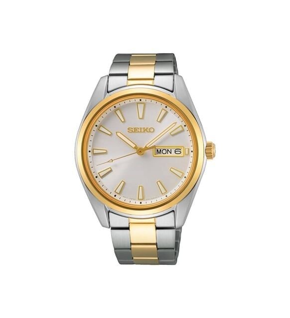 Seiko SUR446P Quartz Çelik Gri-Sarı Safir Cam 10 ATM 40 mm Erkek Kol Saati