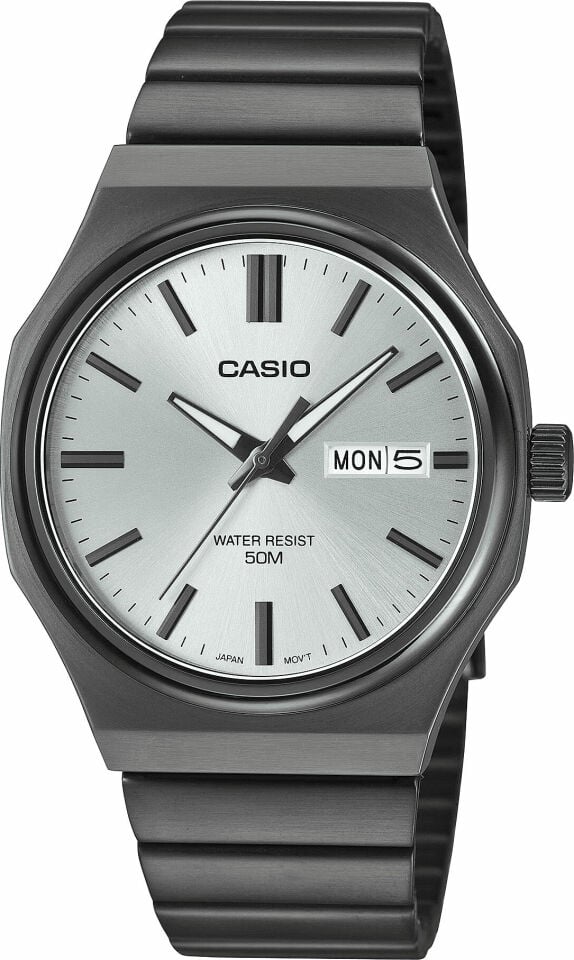 Casio MTP-E735B-7AVDF Quartz Silikon Siyah 38 mm Erkek Kol Saati