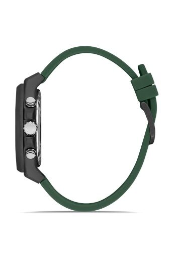 Ferro Yeşil Silikon Kordon Erkek Kol Saati FM31348D-ZF2 Tüm Fonksiyonları Aktif 3 ATM Su Geçirmez