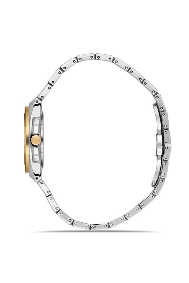 Ferro Sarı ve Gümüş Çelik Kordon Kadın Kol Saati FL43026A-D3 3ATM Su Geçirmez 2 Yıl Garantili