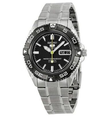 Seiko 5 Japan SNZB23J1 Otomatik Çelik Gri Siyah Kadran 10 ATM 40 mm Erkek Kol Saati