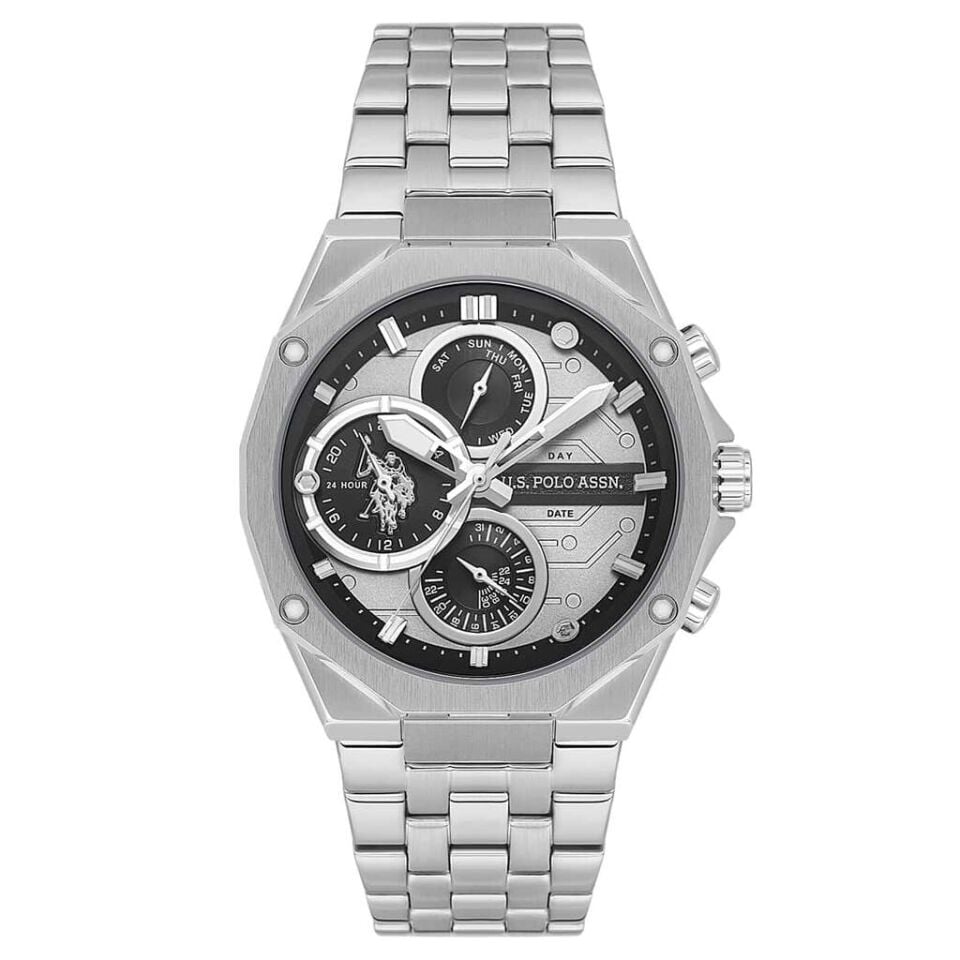 U.s. Polo Assn. USPA1121-04 Quartz Çelik Gri Erkek Kol Saati