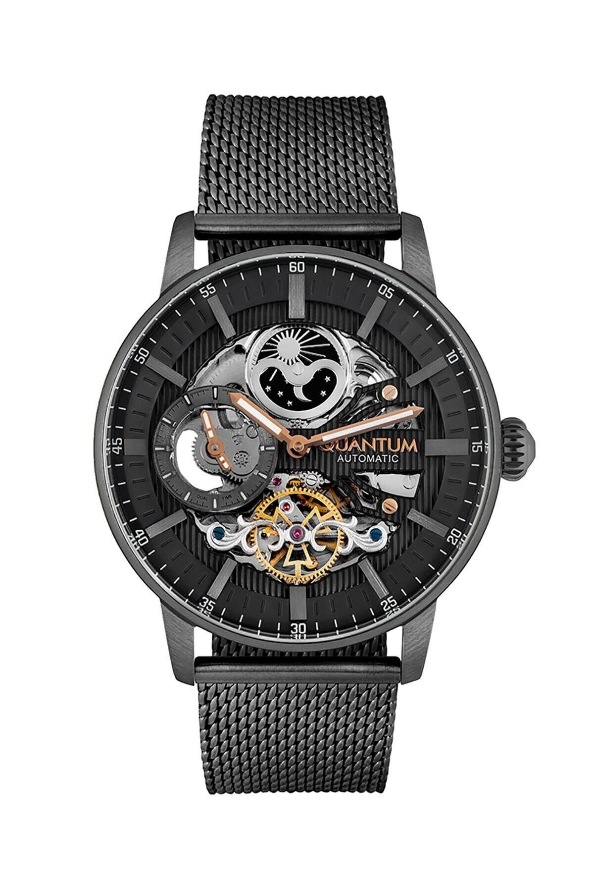 Quantum QMG846.060 44 mm Siyah Erkek Kol Saati