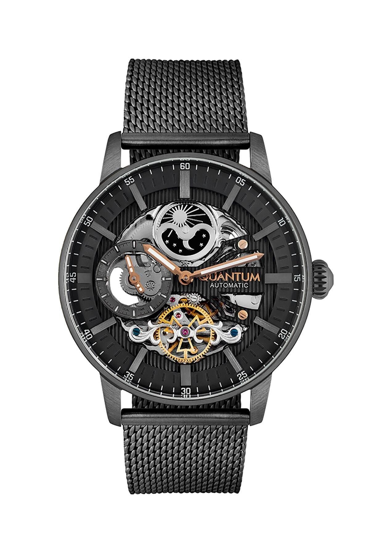 Quantum QMG846.060 44 mm Siyah Erkek Kol Saati