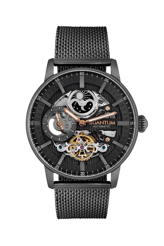 Quantum QMG846.060 44 mm Siyah Erkek Kol Saati
