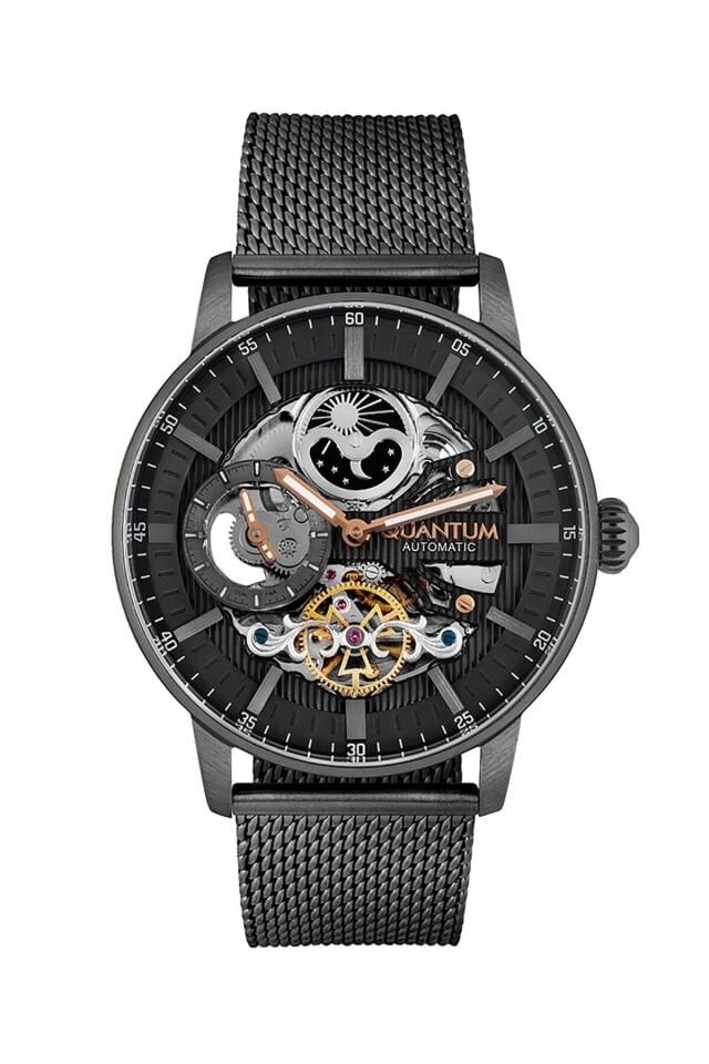 Quantum QMG846.060 44 mm Siyah Erkek Kol Saati