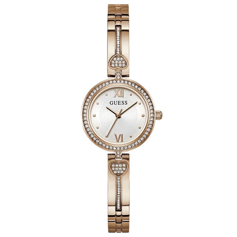 Guess GUGW0655L3 Quartz Çelik Rose Gold Beyaz Kadran 27 mm Kadın Kol Saati