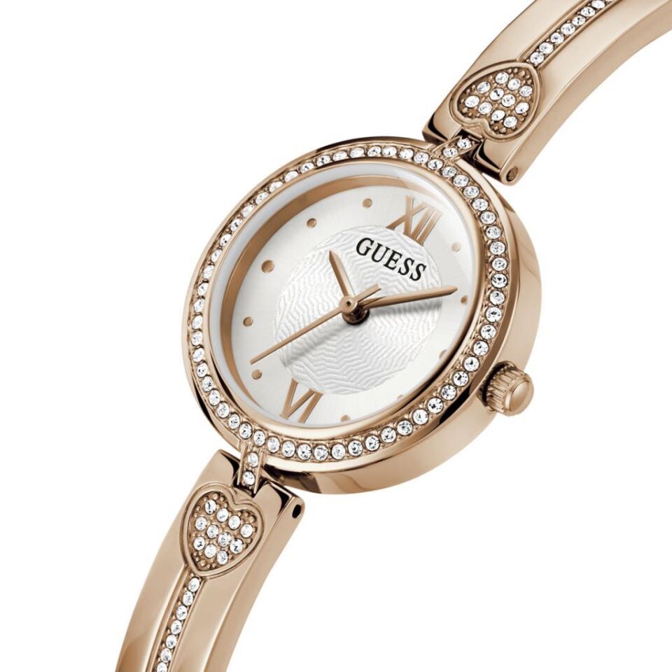 Guess GUGW0655L3 Quartz Çelik Rose Gold Beyaz Kadran 27 mm Kadın Kol Saati