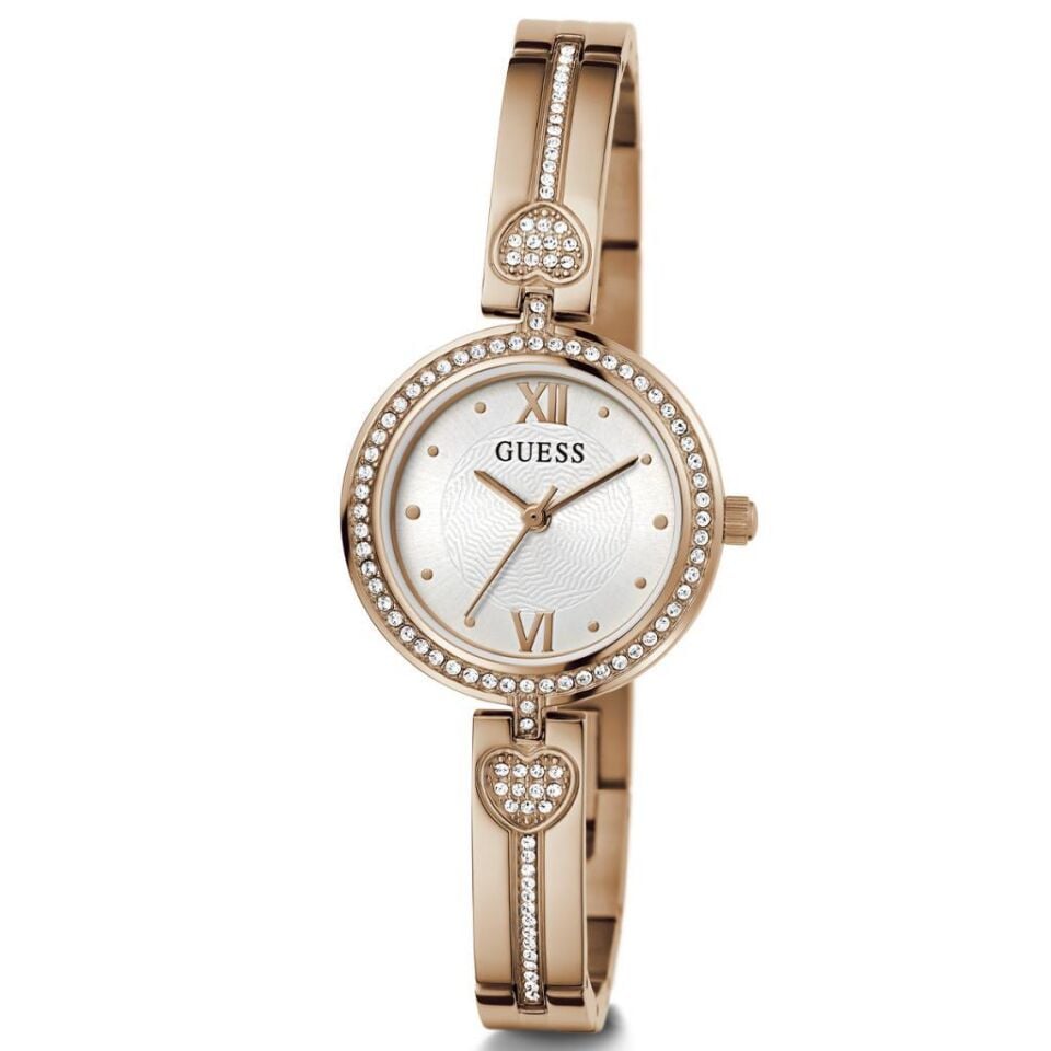 Guess GUGW0655L3 Quartz Çelik Rose Gold Beyaz Kadran 27 mm Kadın Kol Saati