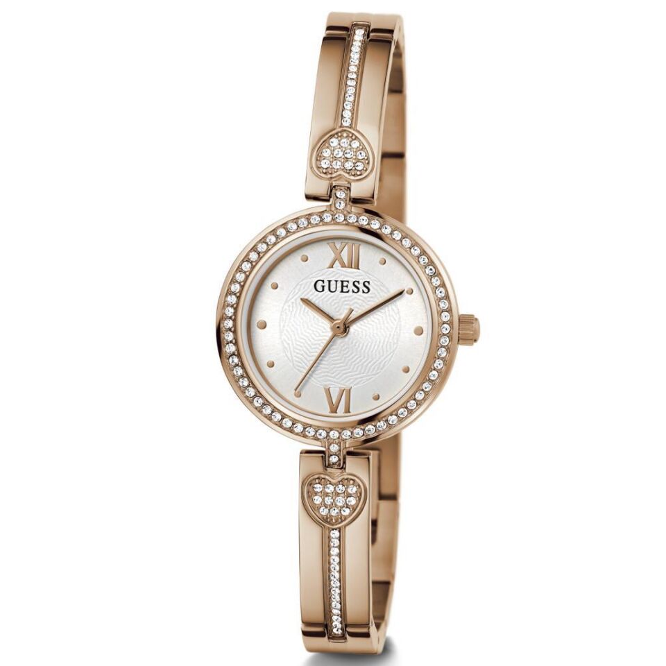 Guess GUGW0655L3 Quartz Çelik Rose Gold Beyaz Kadran 27 mm Kadın Kol Saati