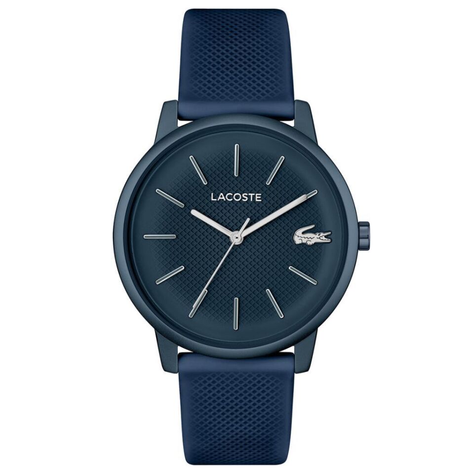 Lacoste 2011241 42 mm Silikon Mavi Erkek Kol Saati