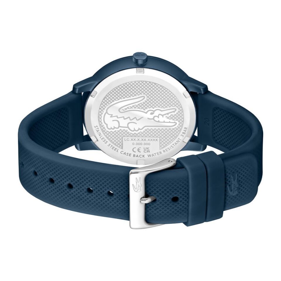 Lacoste 2011241 42 mm Silikon Mavi Erkek Kol Saati