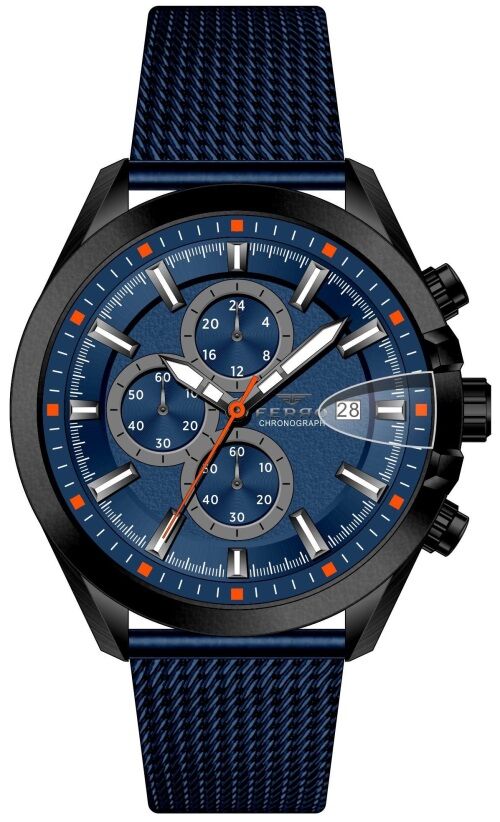 Ferro 46 mm Lacivert Hasır Kordon Erkek Kol Saati FM31306C-ZA FM31306C-ZA