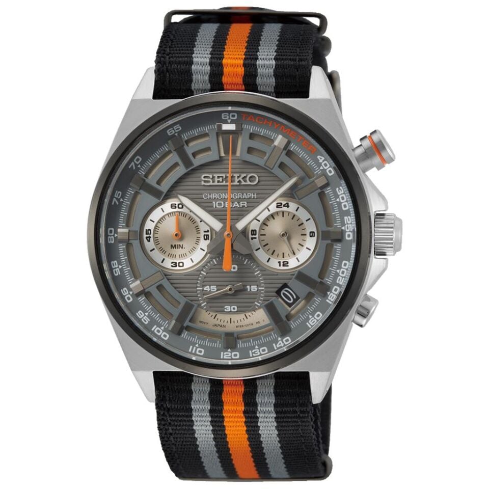 Seiko Kronograf SSB403P Quartz Nato Renkli Kordon Harlex Cam 41 mm Erkek Kol Saati