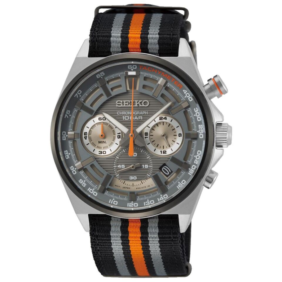 Seiko Kronograf SSB403P Quartz Nato Renkli Kordon Harlex Cam 41 mm Erkek Kol Saati