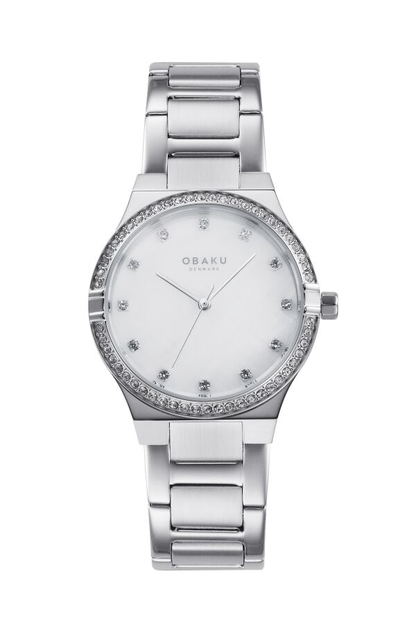 Obaku Denmark V317LECWSC Quartz Çelik Gri Safir Cam 32 mm Kadın Kol Saati