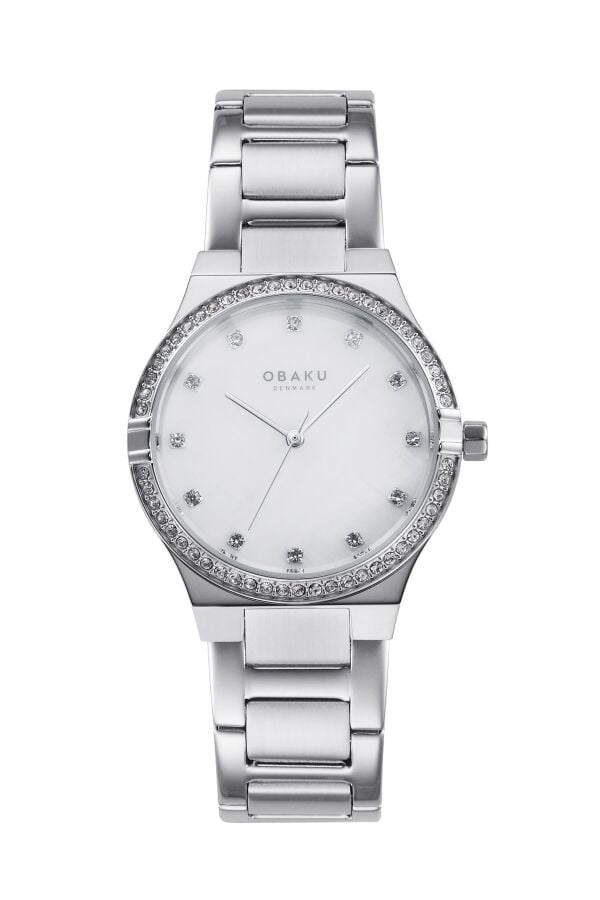 Obaku Denmark V317LECWSC Quartz Çelik Gri Safir Cam 32 mm Kadın Kol Saati