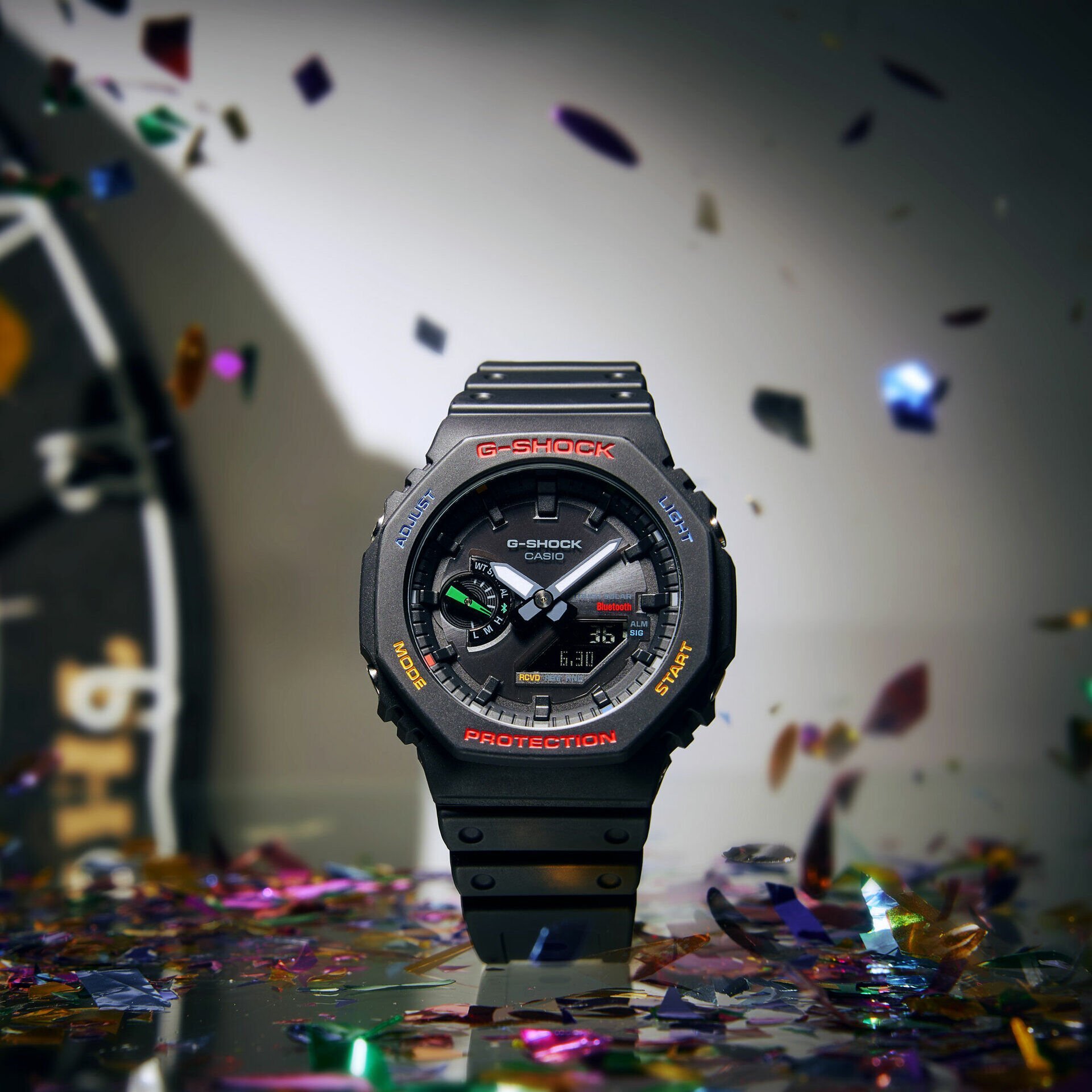 Casio GA-B2100FC-1ADR Quartz Silikon Siyah 20 ATM 46 mm Erkek Kol Saati