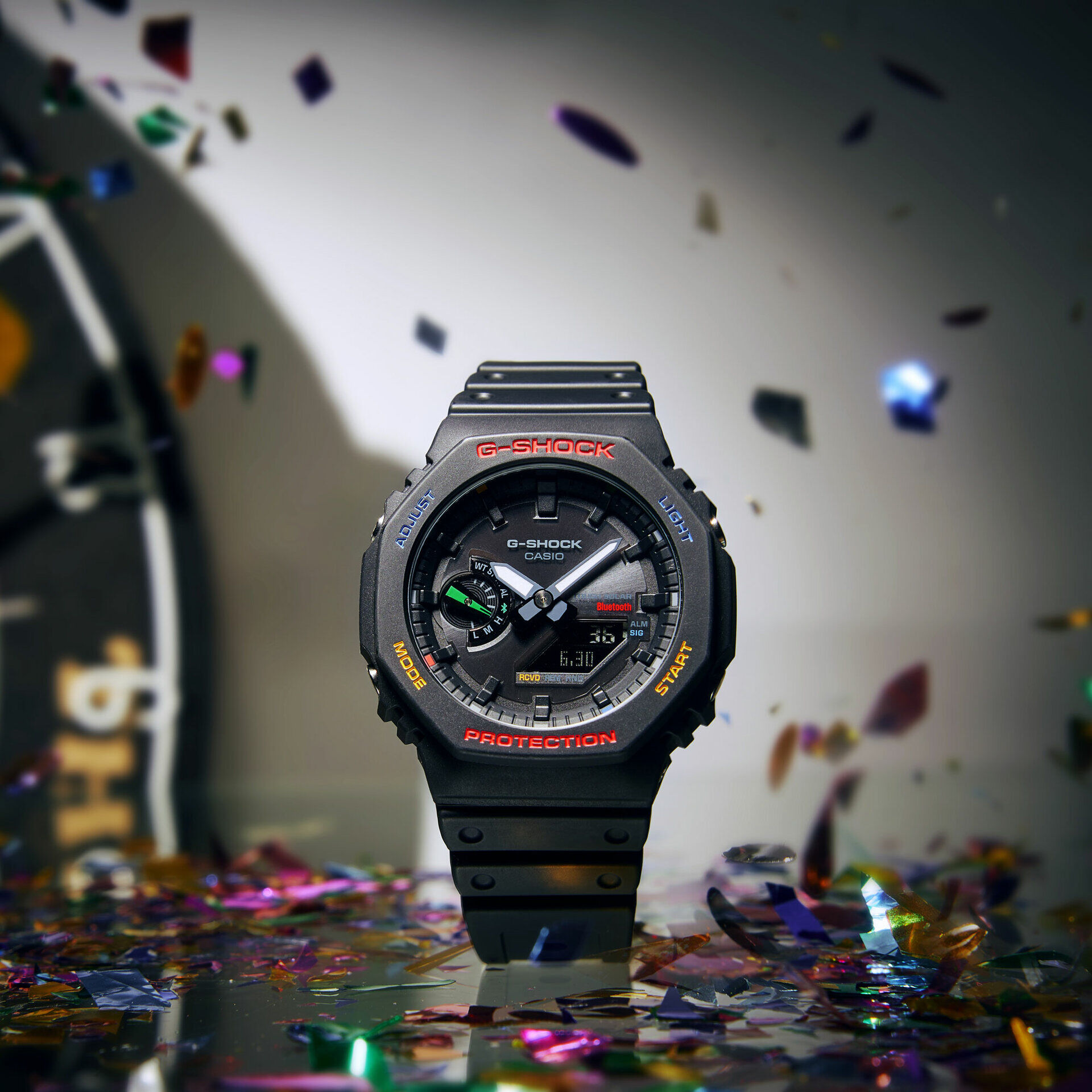 Casio GA-B2100FC-1ADR Quartz Silikon Siyah 20 ATM 46 mm Erkek Kol Saati