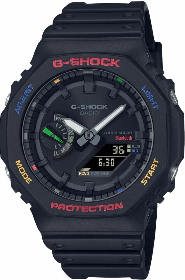 Casio GA-B2100FC-1ADR Quartz Silikon Siyah 20 ATM 46 mm Erkek Kol Saati