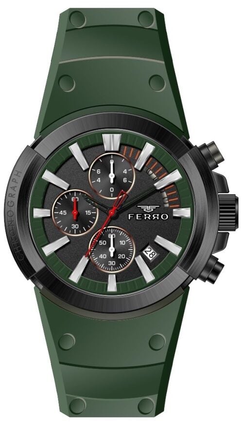Ferro FM11002D-KG 44 mm Yeşil Erkek Kol Saati