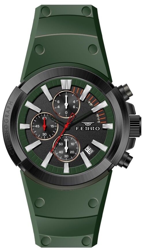 Ferro FM11002D-KG 44 mm Yeşil Erkek Kol Saati