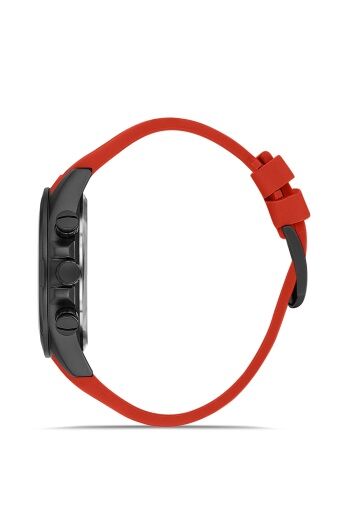 Ferro Kırmızı Silikon Kordon Erkek Kol Saati FM31361D-ZK Tüm Fonksiyonları Aktif 3 ATM Su Geçirmez