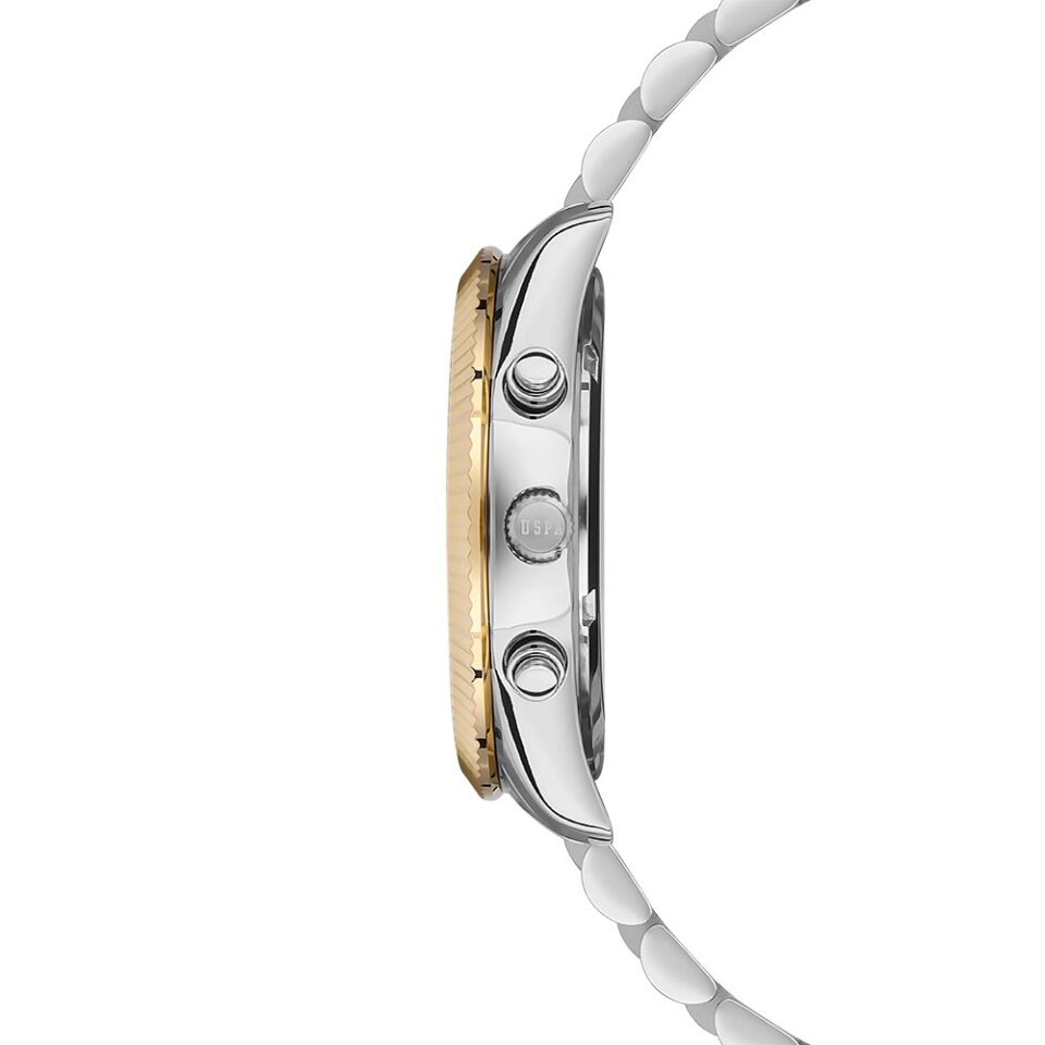 U.s. Polo Assn. USPA2040-08 Quartz Çelik Altın/Gri Yeşil Kadran 38 mm Kadın Kol Saati