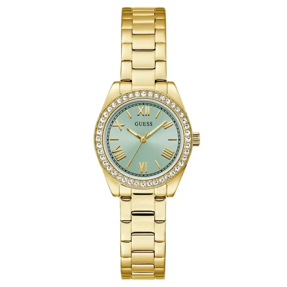 Guess GUGW0841L5 Quartz Çelik Altın Rengi Yeşil Kadran 30 mm Kadın Kol Saati