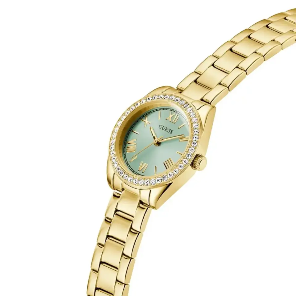 Guess GUGW0841L5 Quartz Çelik Altın Rengi Yeşil Kadran 30 mm Kadın Kol Saati