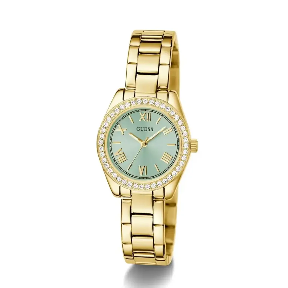 Guess GUGW0841L5 Quartz Çelik Altın Rengi Yeşil Kadran 30 mm Kadın Kol Saati