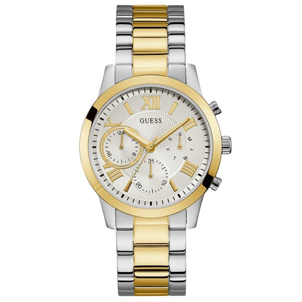 Guess GUW1070L8 40 mm Altın Rengi / Metalik Gri Çelik Kadın Kol Saati MvStime