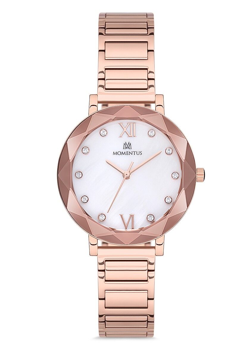 Momentus SS227R-02SR Quartz Çelik Rose Gold 34 mm Kadın Kol Saati  AYNI GÜN KARGO