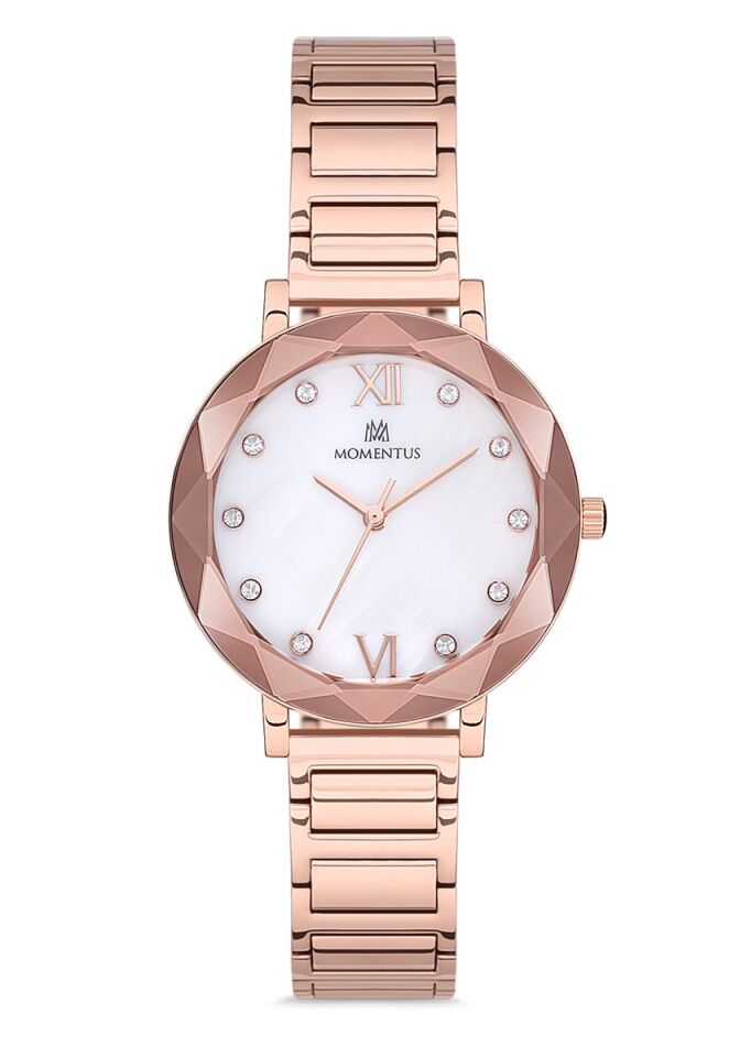 Momentus SS227R-02SR Quartz Çelik Rose Gold 34 mm Kadın Kol Saati  AYNI GÜN KARGO
