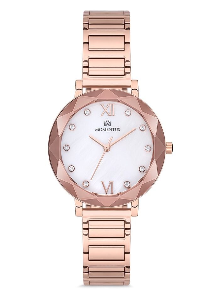 Momentus SS227R-02SR Quartz Çelik Rose Gold 34 mm Kadın Kol Saati  AYNI GÜN KARGO