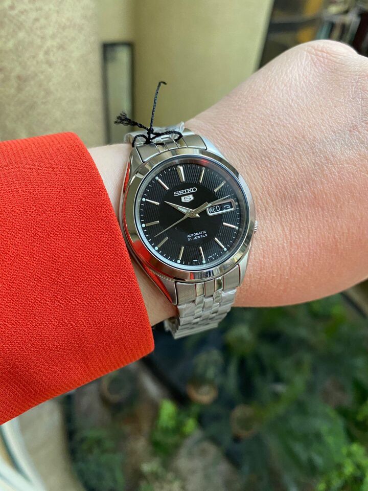 Seiko 5 SNKL23K Çelik Otomatik Siyah Kadran 39 mm Erkek Kol Saati