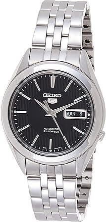 Seiko 5 SNKL23K Çelik Otomatik Siyah Kadran 39 mm Erkek Kol Saati