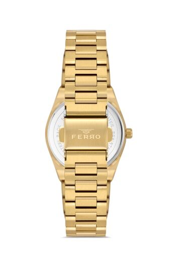 Ferro FL21518AWT-B Quartz Çelik Altın Rengi 30 mm Kadın Kol Saati