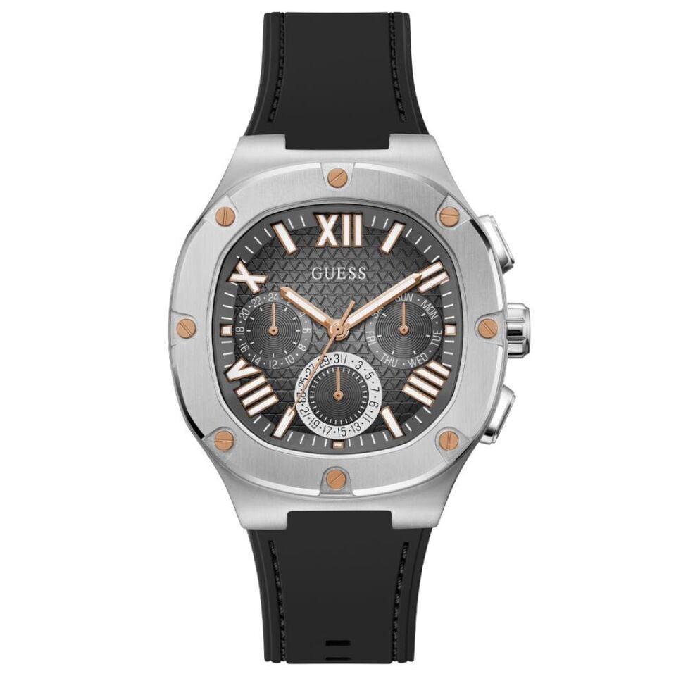 Guess GUGW0571G1 Quartz Silikon Siyah 42 mm Erkek Kol Saati